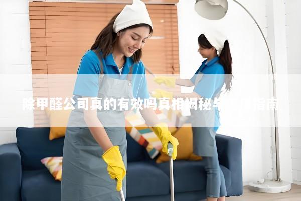 除甲醛公司真的有效吗真相揭秘与选择指南